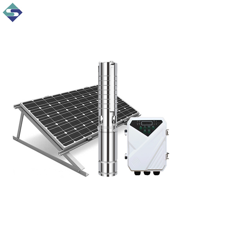 Bomba de agua solar sumergible de pozo de acero inoxidable de 6 pulgadas
