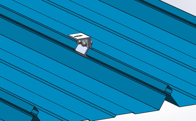 Perfil de aleación de aluminio de estructura de montaje de panel solar de techo de metal