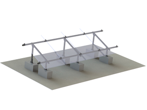 Perfil de aleación de aluminio del sistema de montaje de energía solar de techo plano