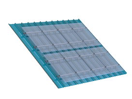 Perfil de aleación de aluminio de estructura de montaje de panel solar de techo de metal