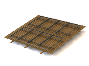 Estructura solar de aleación de aluminio para sistema de energía solar de techo de tejas