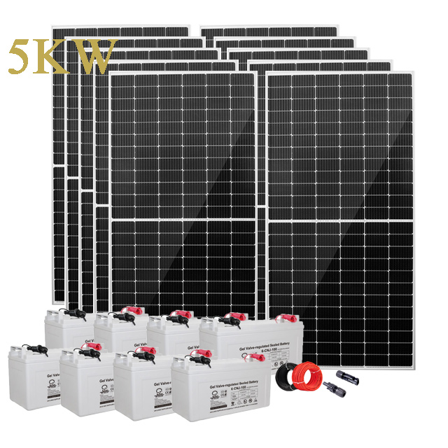 Sistema de energía solar de 5kw para el hogar